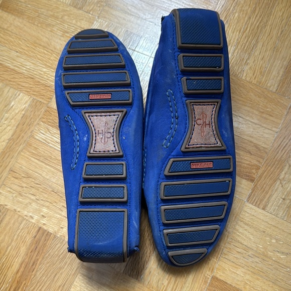 Cole Hann Cobalt Blue Leather Loafers - Picture 3 of 6